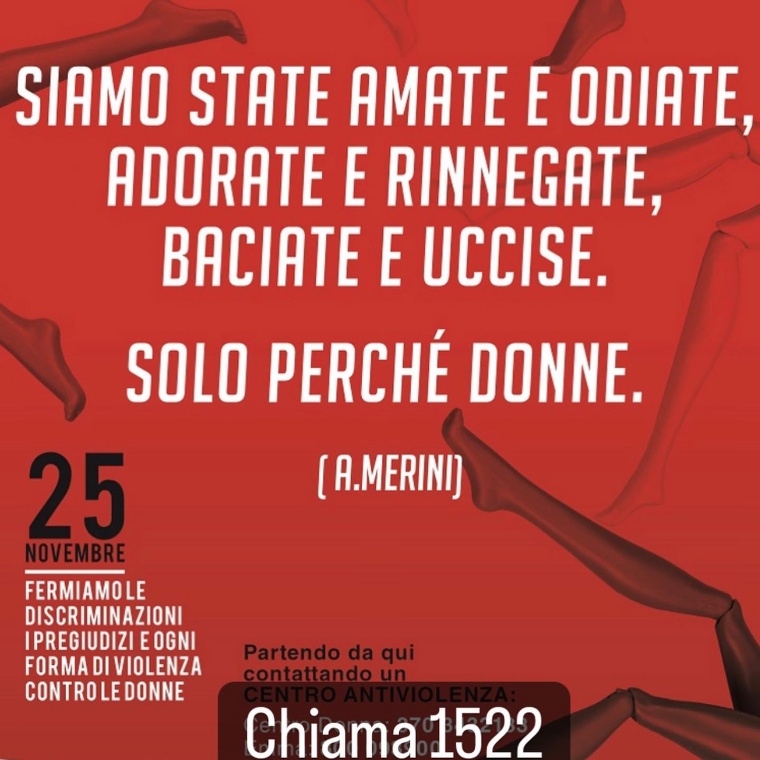 25 Novembre Giornata Internazionale contro la violenza sulle Donne